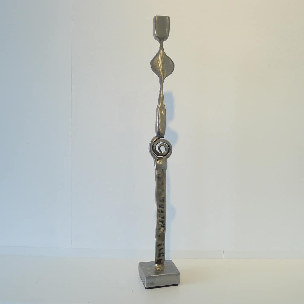 Abstrakte Skulptur aus Metall, "Schlank", Höhe ca. 51,5 cm, Thomas Levin