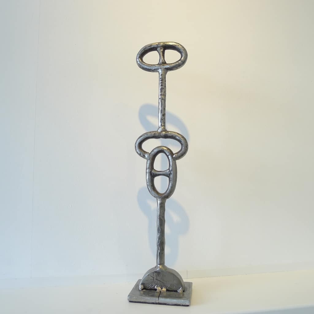 Metallskulptur "Entrüstung", Höhe ca. 53,5 cm, Thomas Levin